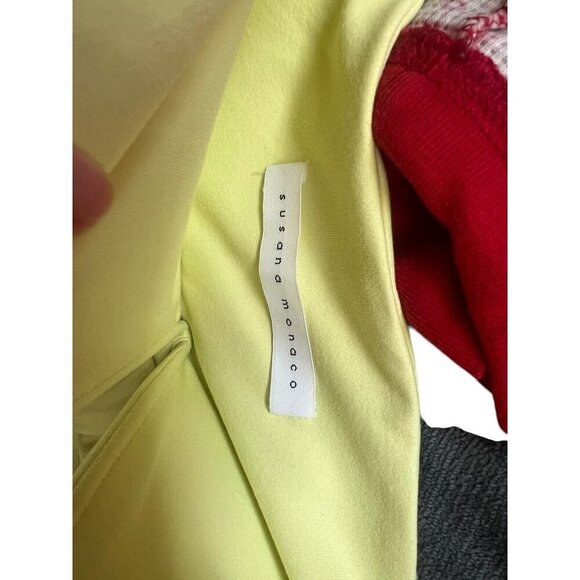 Susana Monaco Strapless Bow Front Top Lemon Yellow, BABY DOLL, SM - Picture 13 of 15